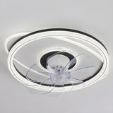 Modern Stylish Circular 7 Blade Ceiling Fan With Light Image - 7
