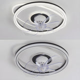 Modern Stylish Circular 7 Blade Ceiling Fan With Light Image - 9