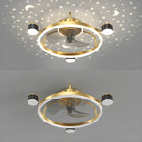 Modern Stylish Ring Ceiling Fan with Multiple Lights Image - 8
