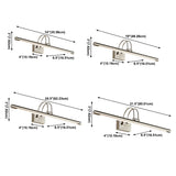 Modern Stylish Silver Linear LED Metallic Vanity Light Image - 6
