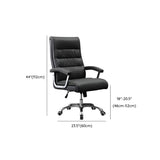Modern Swivel Black Adjustable Seat Leather Office Chair #size
