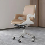 Modern Swivel Conference Silver Base Office Chairs Image - 5