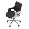 Modern Swivel Conference Silver Base Office Chairs Image - 8