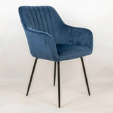 Modern Swivel Dining Chair Set of 2 Upholstered Suede Chair Image - 8