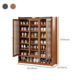 Modern Tall Metal Shoe Cabinet Entryway Grey Adjustable Image - 19