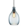Modern Teardrop Blue Clear Glass Pendant Light Image - 8