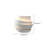 Modern Tiered Ceramic Wall Sconce for Bedroom #size