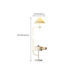 Modern Trendy White Dome Floor Lamp with Storage #size
