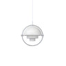 Modern Unique Green Metal Layered Globe Pendant Light Image - 10