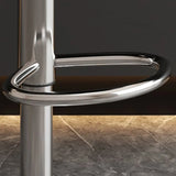 Modern Upholstered Adjustable Swivel Bucket Bar Stool Image - 7