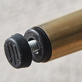 Modern Upholstered Swivel Leather Bar Stool with Metal Legs Image - 9