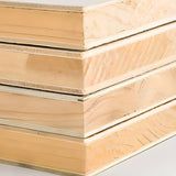 Modern Vertical Corner Storage Open Back Wood Bookcase Image - 15