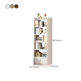 Modern Vertical Open Back Rectangular Wood Bookcase Image - 25