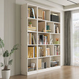 Modern Vertical Open Wooden Large Storage Bookcase Image - 3