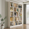 Modern Vertical Open Wooden Large Storage Bookcase Image - 3
