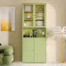 Modern Vertical Rectangular Steel Storage Bookcase Image - 12