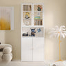 Modern Vertical Rectangular Steel Storage Bookcase Image - 16