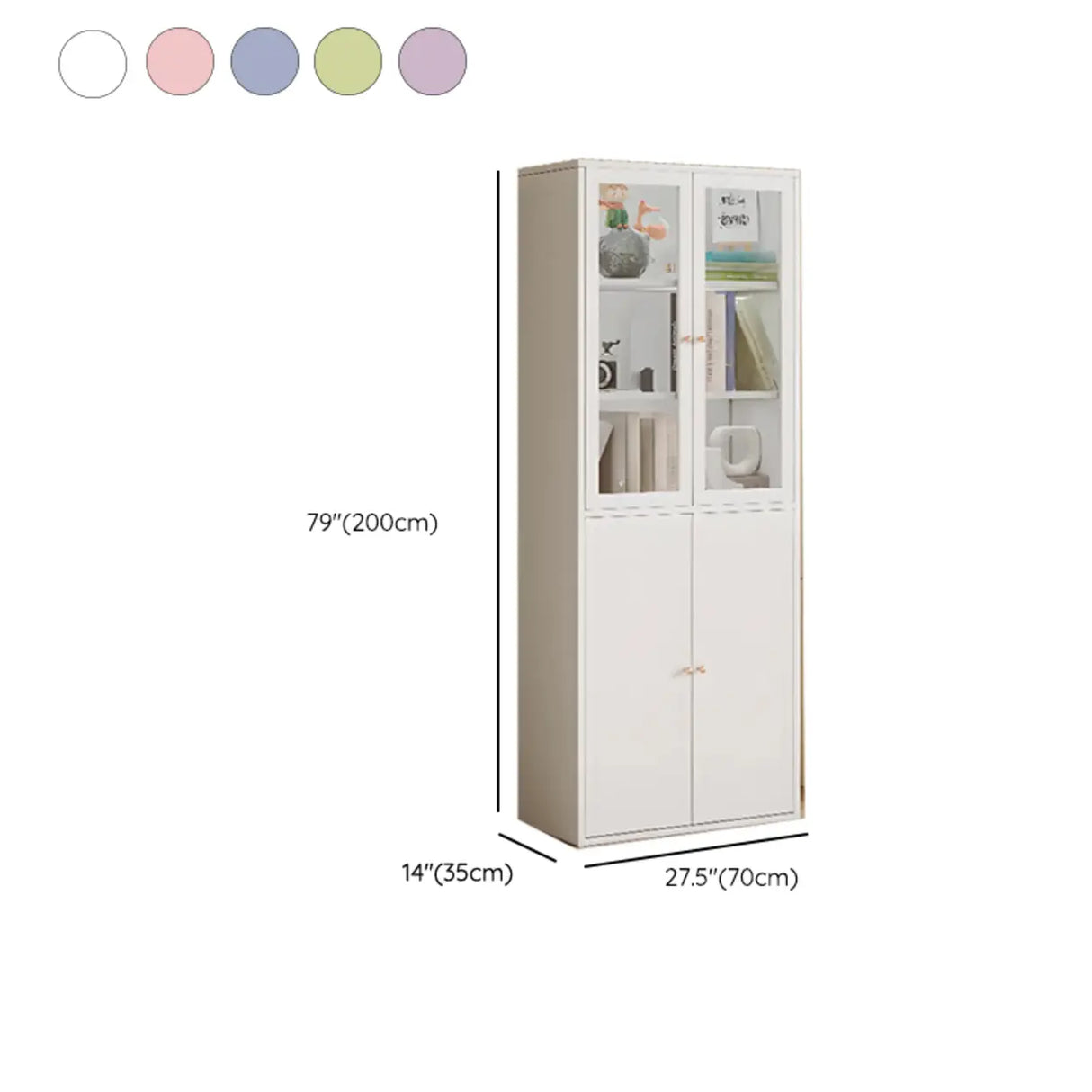 Modern Vertical Rectangular Steel Storage Bookcase Image - 38