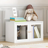 Modern Vertical Rectangular Steel Storage Bookcase Image - 3