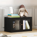 Modern Vertical Rectangular Steel Storage Bookcase Image - 7