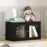 Modern Vertical Rectangular Steel Storage Bookcase Image - 7