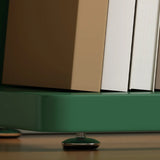 Modern Vertical Tree Tiered Wood Open Back Corner Bookshelf Image - 12