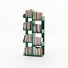 Modern Vertical Tree Tiered Wood Open Back Corner Bookshelf Image - 21