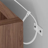 Modern Vertical Wooden Rectangular Storage Bookcase Image - 8