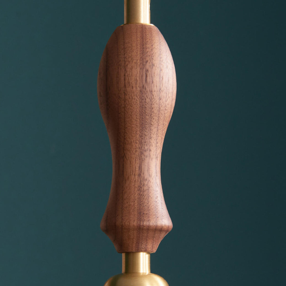 Modern VIntage Wood Cone Clear Glass Pendant Light Image - 10