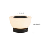 Modern Waterproof Solar LED Outdoor Garden Pillar Light #size