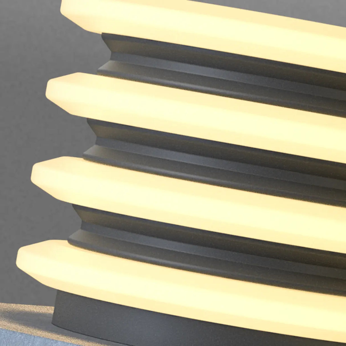 Modern Waterproof Solar LED Tiered Pillar Cap Light Image - 13