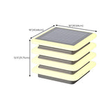 Modern Waterproof Solar LED Tiered Pillar Cap Light Image - 15