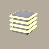 Modern Waterproof Solar LED Tiered Pillar Cap Light Image - 3