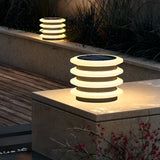 Modern Waterproof Solar LED Tiered Pillar Cap Light Image - 4