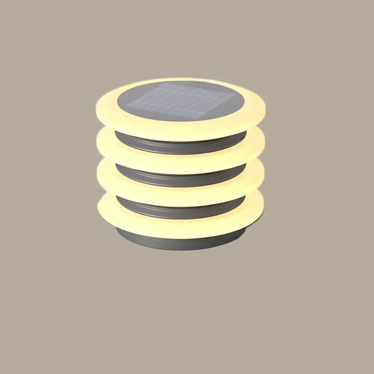 Modern Waterproof Solar LED Tiered Pillar Cap Light Image - 5