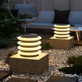 Modern Waterproof Solar LED Tiered Pillar Cap Light Image - 6
