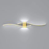Modern Wave LED Up Down Wall Light Image - 6