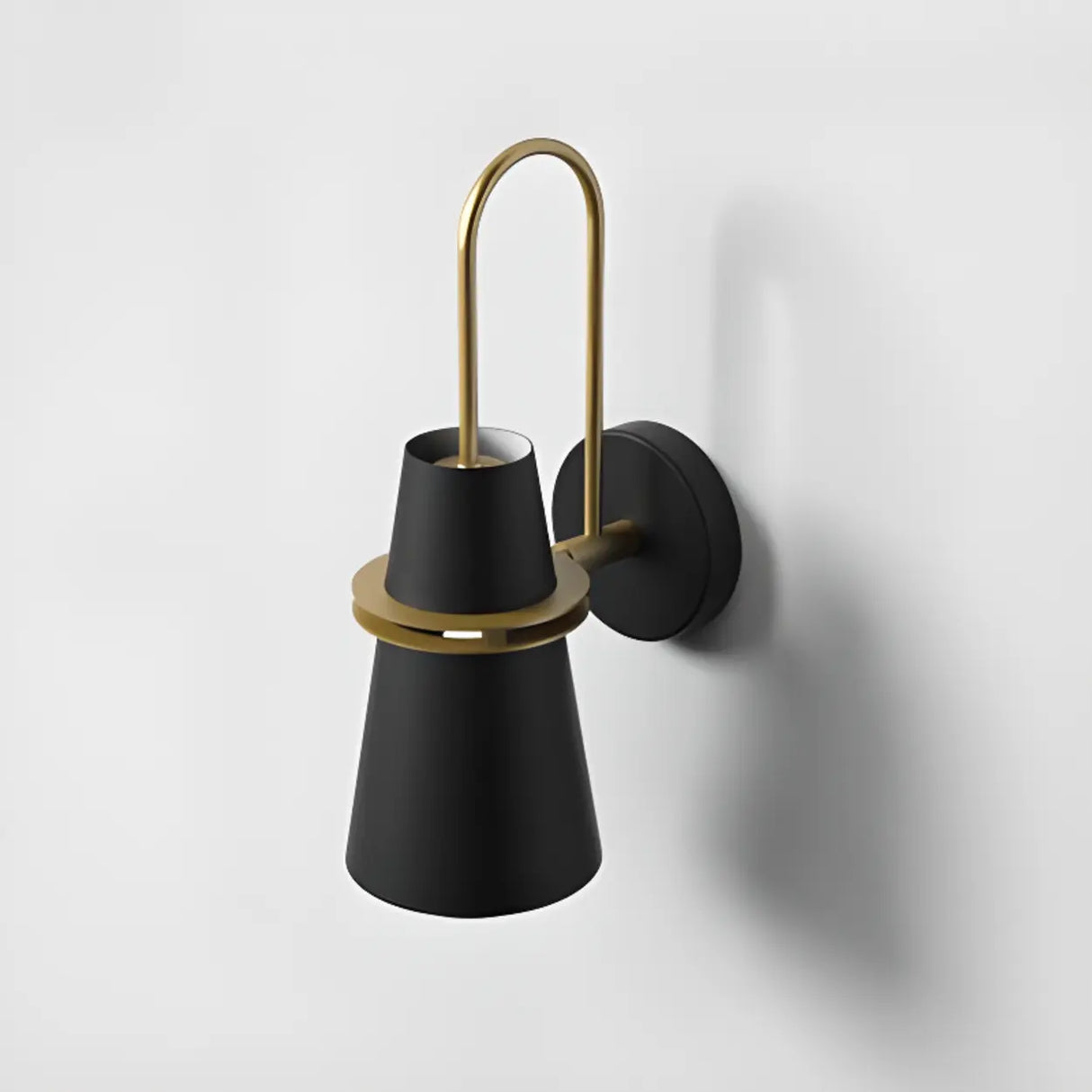 Modern White and Gold Vanity Wall Sconce Light Image - 8