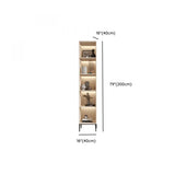 Modern White Arch Wood Large Display Bookcase with LED Image - 19