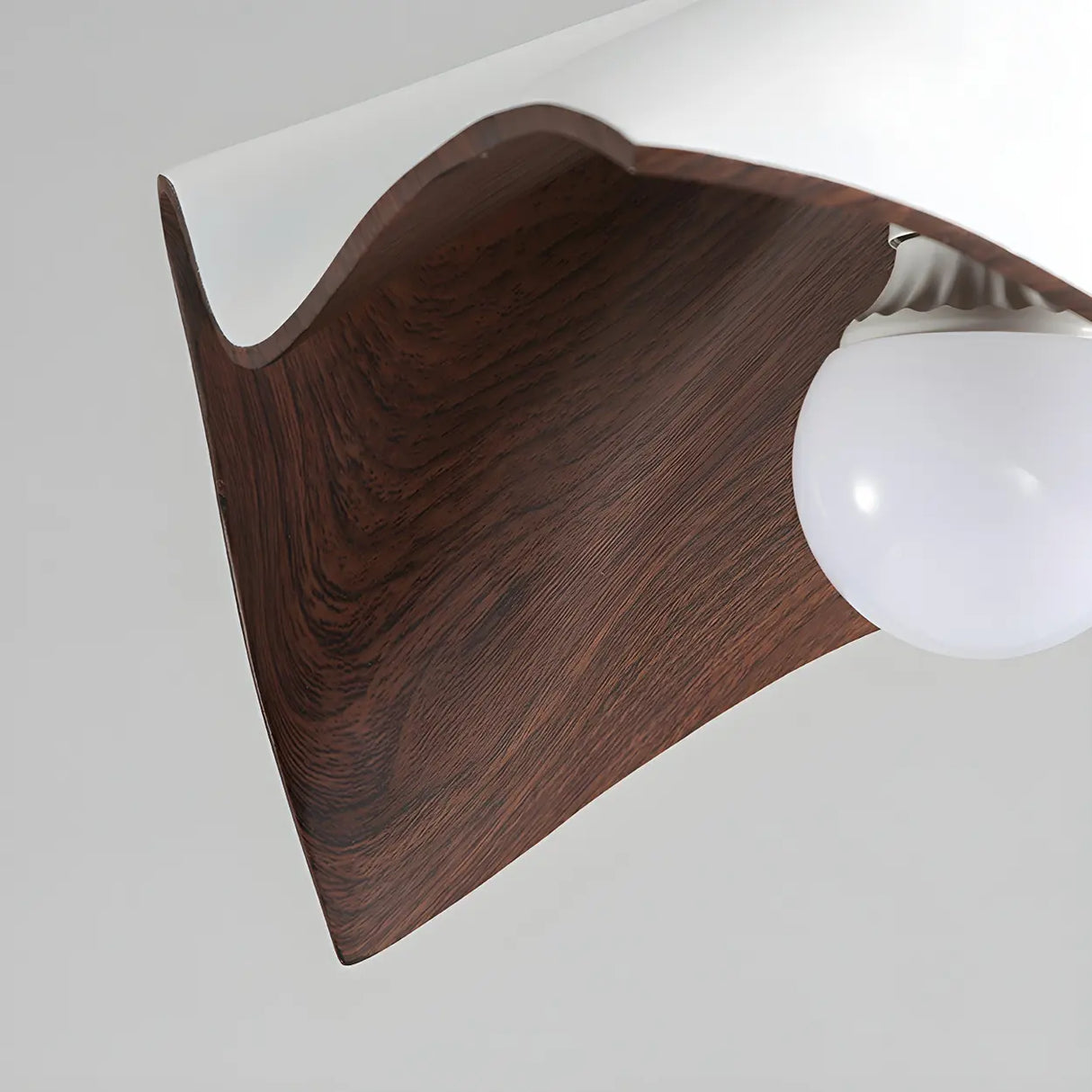 Modern White Bedroom Geometric Metal Pendant Light Image - 11