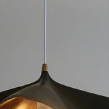 Modern White Bedroom Geometric Metal Pendant Light Image - 9