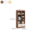 Modern White Closed Wood Drawers Storage Bookcases Image - 17