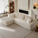 Modern White Compressed Modular Sofa Image - 1
