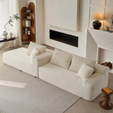 Modern White Compressed Modular Sofa Image - 2