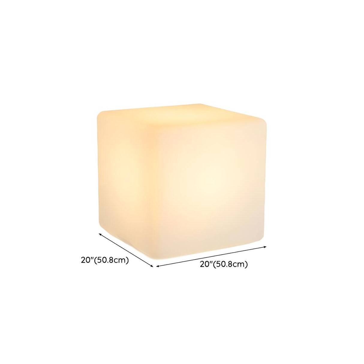 Modern White Cube LED Floor Lamp with Foot Switch Image - 12