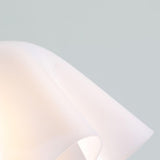 Modern White Floral Bedside Arc Metal Floor Lamp Image - 6