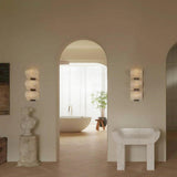 Modern White Geometric Metal Wall Light LED Sconce Image - 1