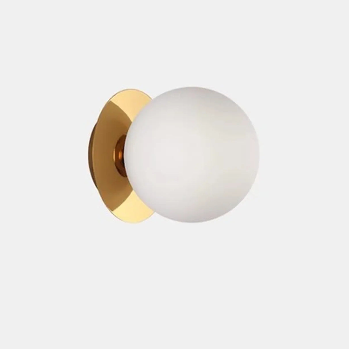 Modern White Glass Globe Vanity Light Fixture Image - 5