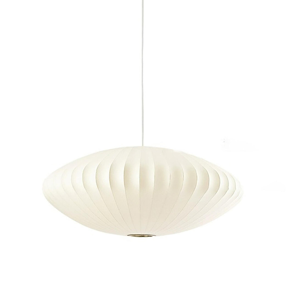 Modern White Lanterns Silk Dining Room Pendant Light Image - 10