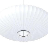 Modern White Lanterns Silk Dining Room Pendant Light Image - 12